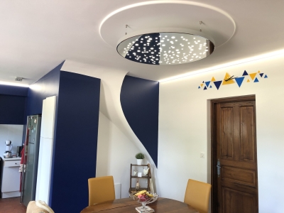 Plafond tendu lumineux